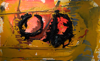 TERRANCE KEENAN ~ Greed and Anger - encaustic on canvas - 71 x 142 cm - €3600