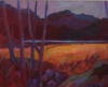 TERRY SEARLE ~ Lake in Winter - acrylic on board - 41 x 51 cm - €500