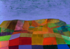 TOM CLIMENT - Land Bridge - oil, plaster & sand on board - 50 x 37 cm - €1700